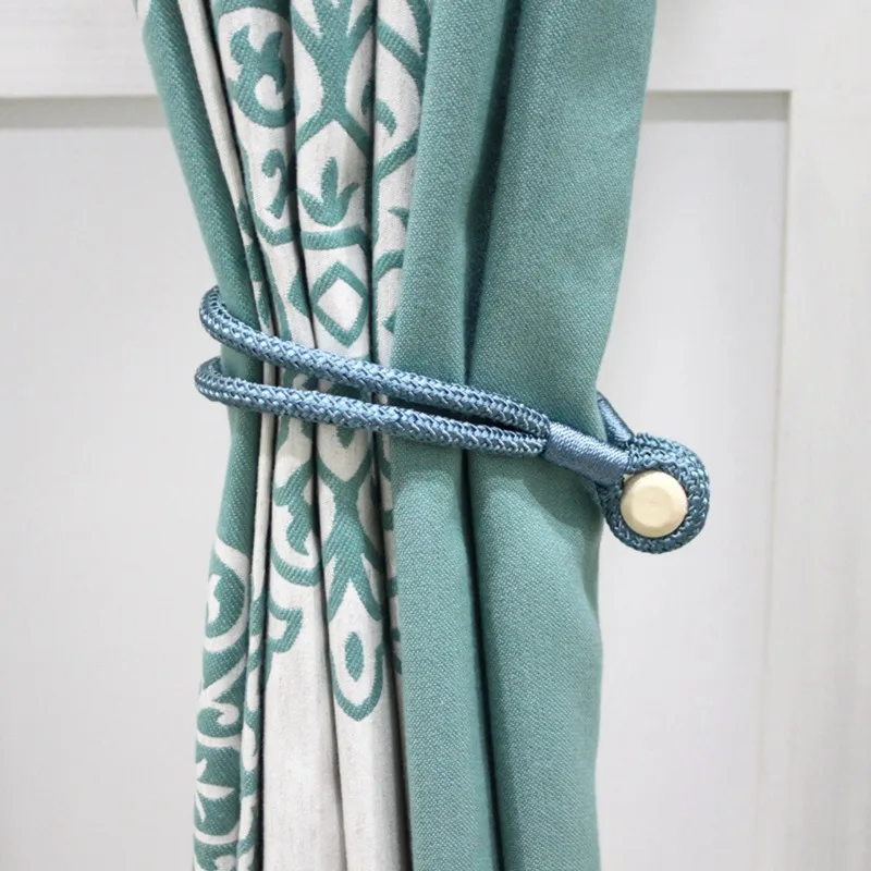 Hot Sell 2019 New Magnetic Curtain Tieback Braided Spherical Chain Buckle Drapery Holdback Clip Holders Home Decor
Hot Sell 2019 New Magnetic Curtain Tieback Braided Spherical Chain Buckle Drapery Holdback Clip Holders Home Decor