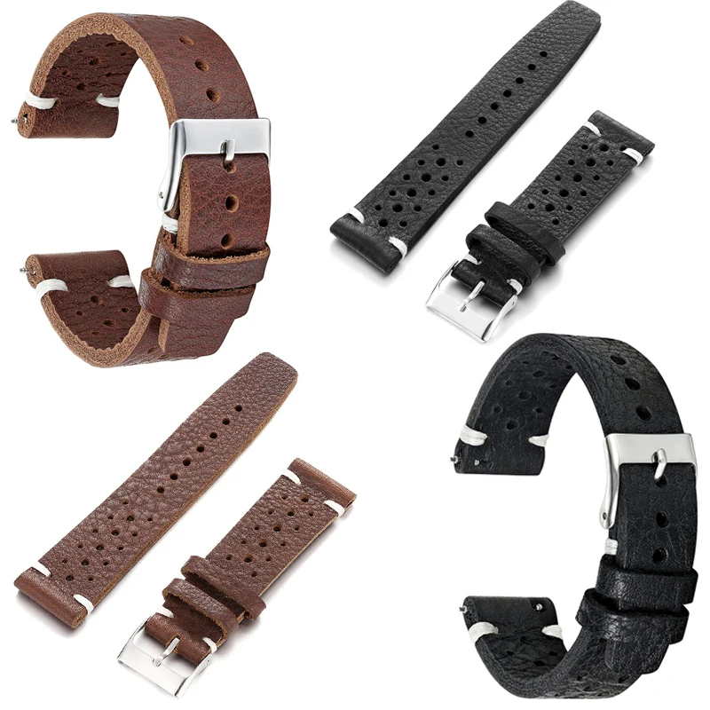 Onthelelvel Genuine High Cortical Watch Strap Porous Ventilation Retro Watchband 18mm/20mm/22mm 100% Leather strap
Onthelelvel Genuine High Cortical Watch Strap Porous Ventilation Retro Watchband 18mm/20mm/22mm 100% Leather strap