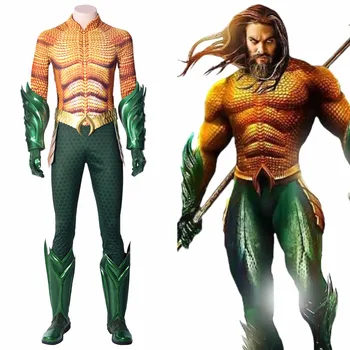 Justice League Cosplay Aquaman Costume Shoes Arthur Curry Jumpsuit Boots Outfit Men Adult Halloween Carnival Costume Superhero
Justice League Cosplay Aquaman Costume Shoes Arthur Curry Jumpsuit Boots Outfit Men Adult Halloween Carnival Costume Superhero