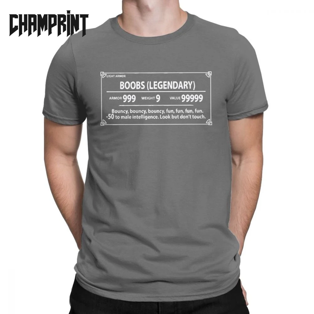 Funny Skyrim Legendary Boobs Light Armor T-Shirt Men Round Neck Pure Cotton T Shirts Tees Big Size Clothing Plus Size 4XL 5XL
Funny Skyrim Legendary Boobs Light Armor T-Shirt Men Round Neck Pure Cotton T Shirts Tees Big Size Clothing Plus Size 4XL 5XL