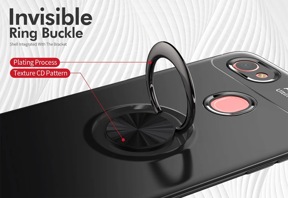 WHaY Ring Holder Case For OPPO F7 Coque Soft Silicone Luxury Stand Magnetic Phone Case For OPPO F9 F7 F5 Cover F 7 Capa Shell (2)