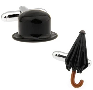 New Arrival Fashion For Men Black Painting Chaplin Hat&Umbrella Style Men Wholesale Cuff Links
New Arrival Fashion For Men Black Painting Chaplin Hat&Umbrella Style Men Wholesale Cuff Links