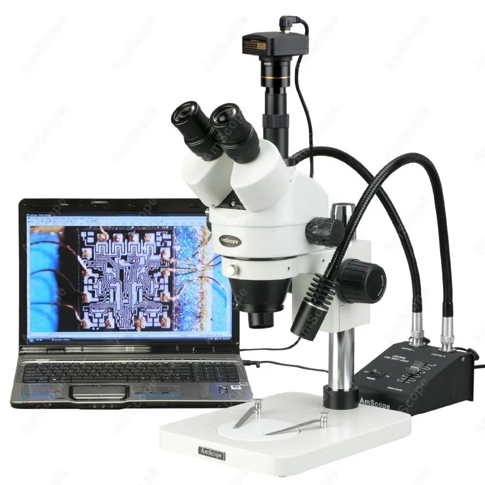 Цифровой стерео микроскоп -- AmScope поставки 3.5X-225X цифровой зум стерео микроскоп w на гибкой ножке, светодиодная лампа + 3MP USB камера
Цифровой стерео микроскоп -- AmScope поставки 3.5X-225X цифровой зум стерео микроскоп w на гибкой ножке, светодиодная лампа + 3MP USB камера