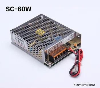 60W 12V 5A universal AC UPS/Charge function monitor switching power supply 13.8v, battery charger(SC-60-12)
60W 12V 5A universal AC UPS/Charge function monitor switching power supply 13.8v, battery charger(SC-60-12)