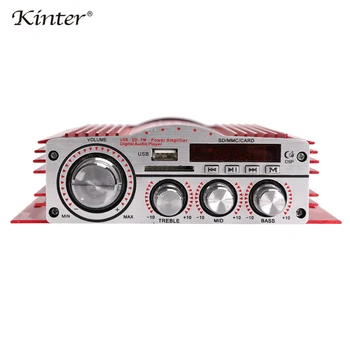 kinter MA-900 HiFi 4.0 channel mini amplifier audio 30W with USB SD MP3 input play stereo sound FM radio red aluminum enclosure
kinter MA-900 HiFi 4.0 channel mini amplifier audio 30W with USB SD MP3 input play stereo sound FM radio red aluminum enclosure