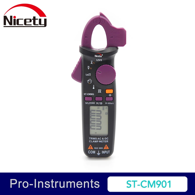 Nicety ST-CM901 True RMS 6000 Counts Digital AC DC Clamp Meter Measure Capacitance Resistance Temerature Mini Clamp meter OD
Nicety ST-CM901 True RMS 6000 Counts Digital AC DC Clamp Meter Measure Capacitance Resistance Temerature Mini Clamp meter OD