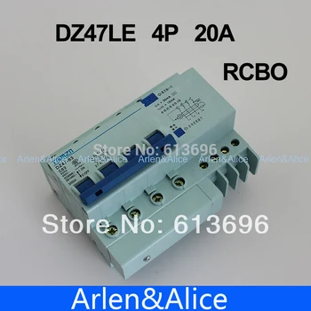 

DZ47LE 4P 20A 400V~ 50HZ/60HZ Residual current Circuit breaker with over current and Leakage protection RCBO