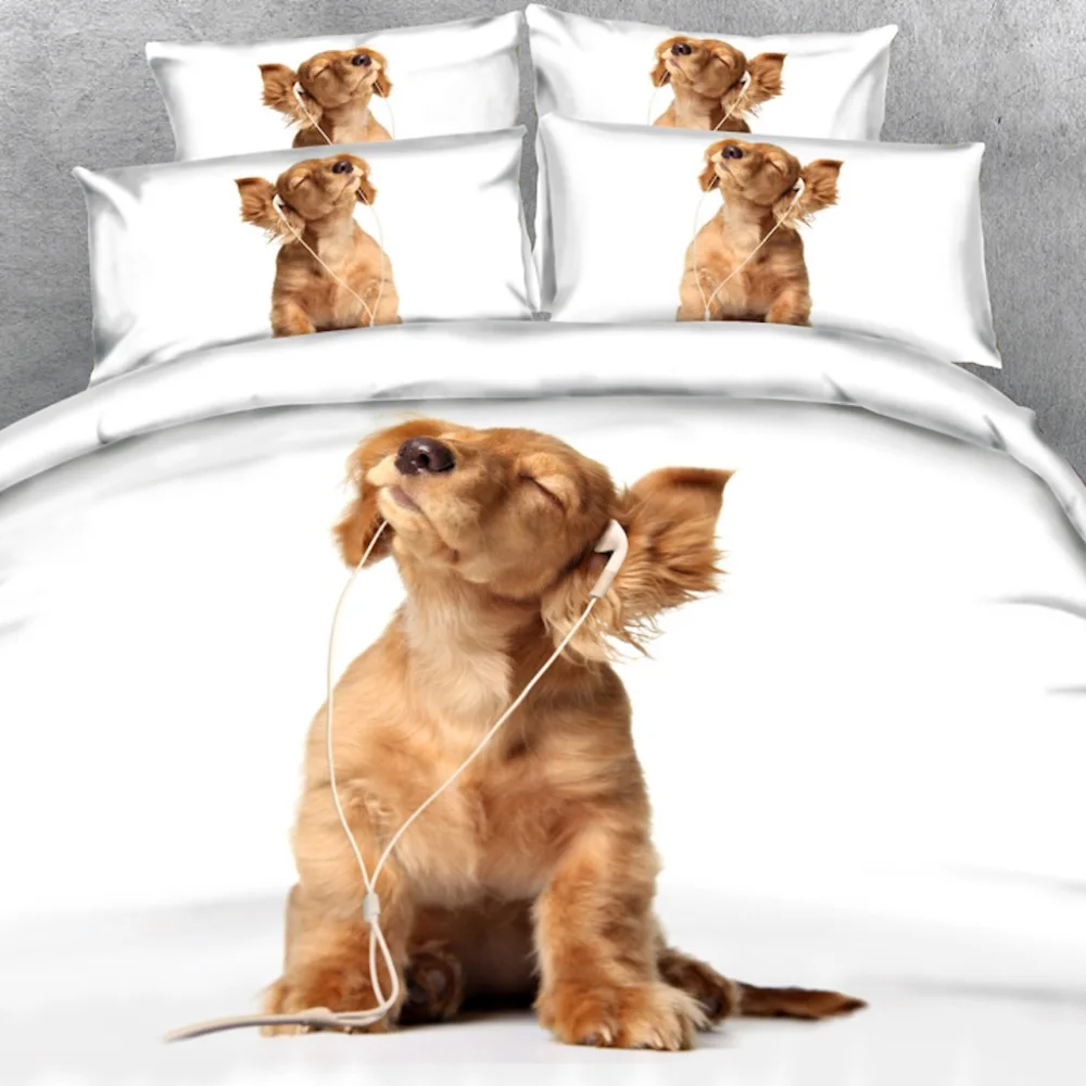 Goldeny Brand 3 Parts Per Set New Animal print Cute dog enjoying music 3d bed set Children Bed Sheet Set
Goldeny Brand 3 Parts Per Set New Animal print Cute dog enjoying music 3d bed set Children Bed Sheet Set