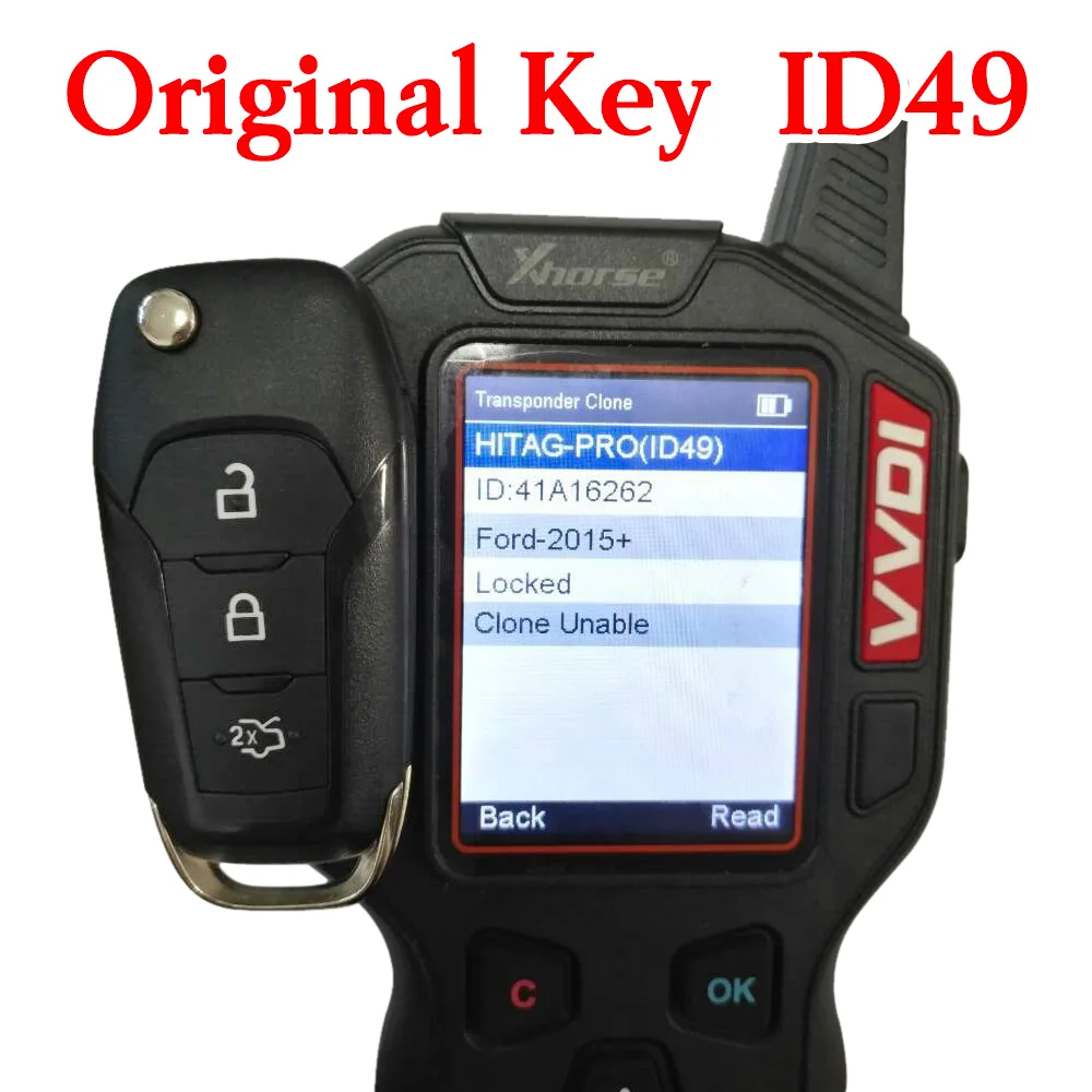 Genuine 434 MHz 3 Buttons Proximity Remote Key for Ford 2015 ~ 2018 - HiTag Pro ID49
Genuine 434 MHz 3 Buttons Proximity Remote Key for Ford 2015 ~ 2018 - HiTag Pro ID49