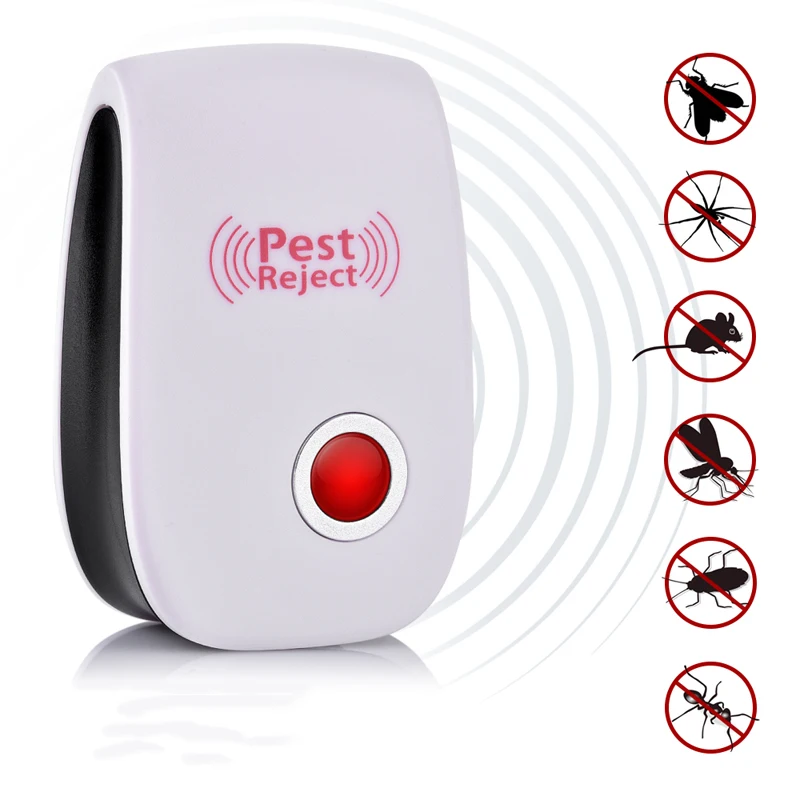 

Pest Reject Ultrasonic Repeller Anti Mosquito Repellent Mouse Pest Control Rejector Insect Cockroach Rat Bug Rejection