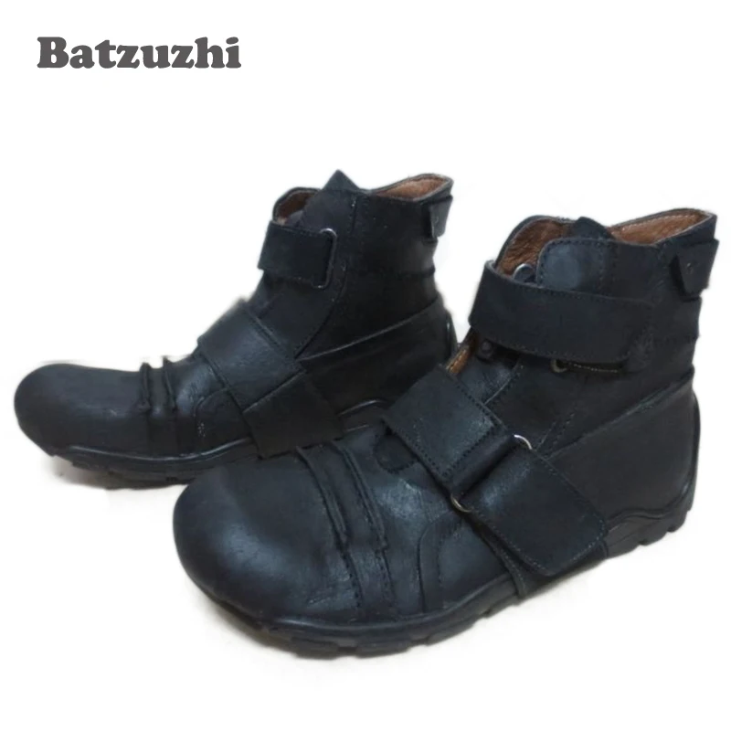 Ботильоны Batzuzhi мужские из натуральной кожи, супер крутые брендовые, повседневная индивидуальная обувь, черные
Ботильоны Batzuzhi мужские из натуральной кожи, супер крутые брендовые, повседневная индивидуальная обувь, черные