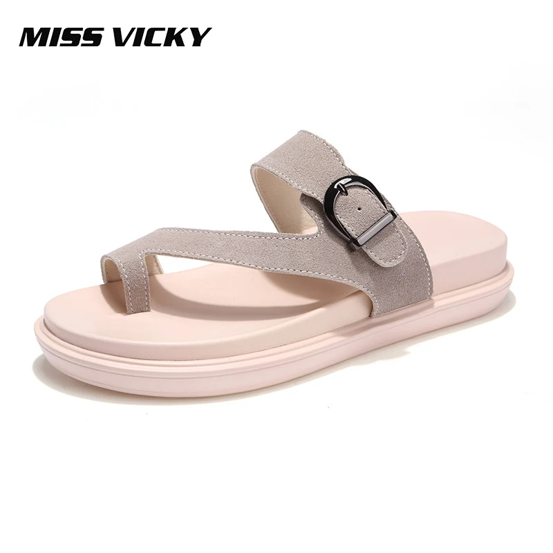 Miss Vicky 2019 Leather Flip Flops Female Flat Outdoor Slippers Summer Beach Women's Sandals
Miss Vicky 2019 Leather Flip Flops Female Flat Outdoor Slippers Summer Beach Women's Sandals