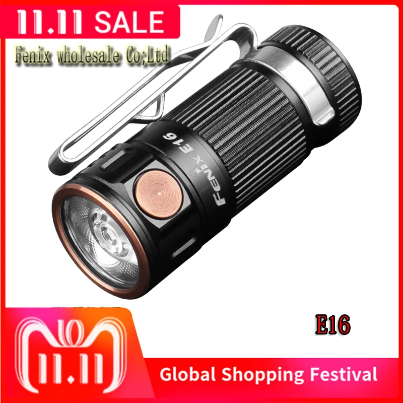 Fenix E16 Cree XP-L HI neutral white LED Max 700 Lumens 16340/CR123A EDC flashlight
Fenix E16 Cree XP-L HI neutral white LED Max 700 Lumens 16340/CR123A EDC flashlight