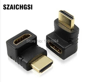 SZAICHGSI 270 Degree Right Angle Gold plated HDMI Adapter Male to Female for 1080p 3D TV HDTV hdmi adapter wholesale 1000pcs
SZAICHGSI 270 Degree Right Angle Gold plated HDMI Adapter Male to Female for 1080p 3D TV HDTV hdmi adapter wholesale 1000pcs