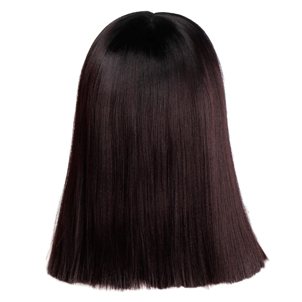Factory price 1pc Women Fashion Lady Wine Red Bob Style Lace Front Wig Straight Synthetic 2019 COSPAY Wigs Stand Mar14
Factory price 1pc Women Fashion Lady Wine Red Bob Style Lace Front Wig Straight Synthetic 2019 COSPAY Wigs Stand Mar14