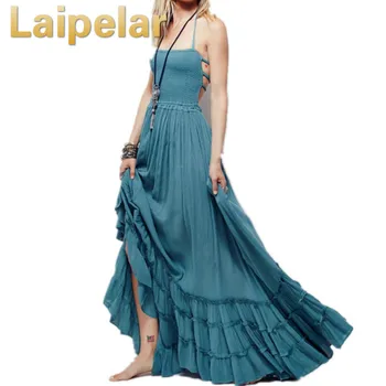 Laipelar Boho Chic Halter Chiffon Long Dress Women Backless 2018 Maxi Dresses Vestidos Sexy Split Beach Summer Dress Beach Wear
Laipelar Boho Chic Halter Chiffon Long Dress Women Backless 2018 Maxi Dresses Vestidos Sexy Split Beach Summer Dress Beach Wear