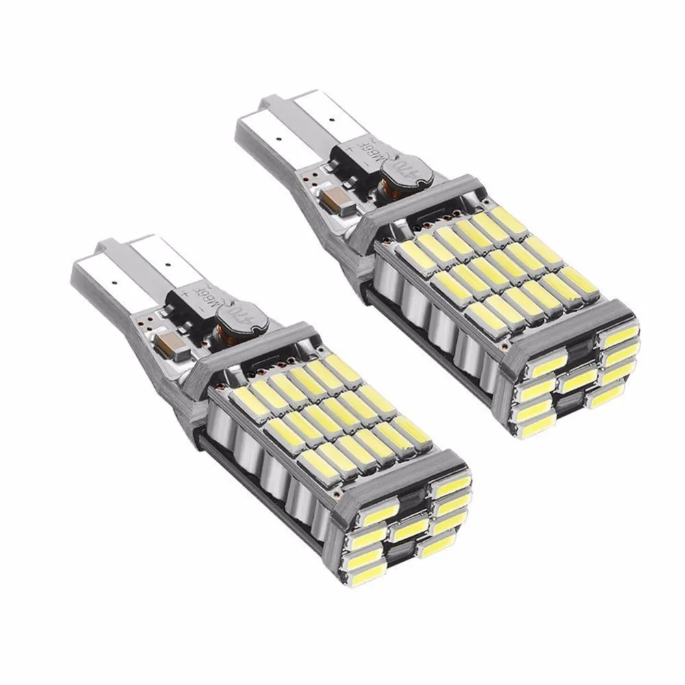 2PCS T15 4014 45SMD 12V Car LED Backup Light Reverse Lamp Xenon Extremely Bright Canbus Error Free Lamps Brake Lights White
2PCS T15 4014 45SMD 12V Car LED Backup Light Reverse Lamp Xenon Extremely Bright Canbus Error Free Lamps Brake Lights White