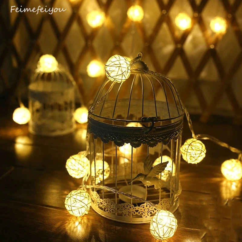 Feimefeiyou 10 Latterns LED 1M Funlife Wedding Party String Lights Hand Weaved Rattan String Ball Lantern Xmas 3cm Ball
Feimefeiyou 10 Latterns LED 1M Funlife Wedding Party String Lights Hand Weaved Rattan String Ball Lantern Xmas 3cm Ball