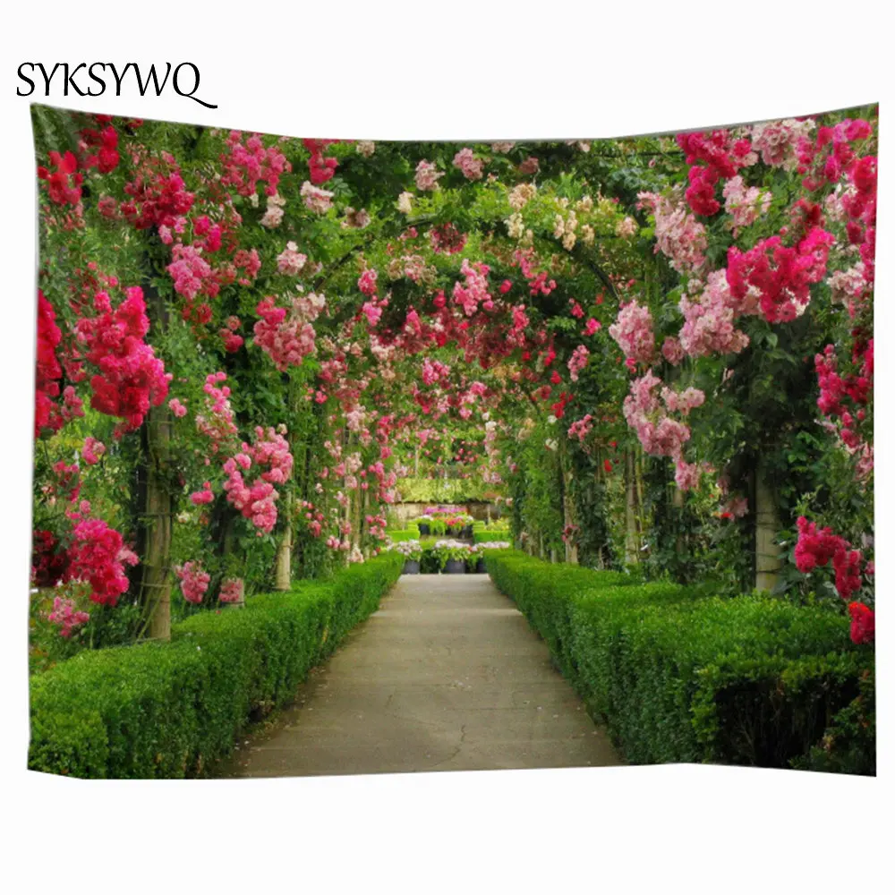 Garden flower tapestry wall dorm decor wall carpet gallery bedroom decoration gobelin tapestry
Garden flower tapestry wall dorm decor wall carpet gallery bedroom decoration gobelin tapestry