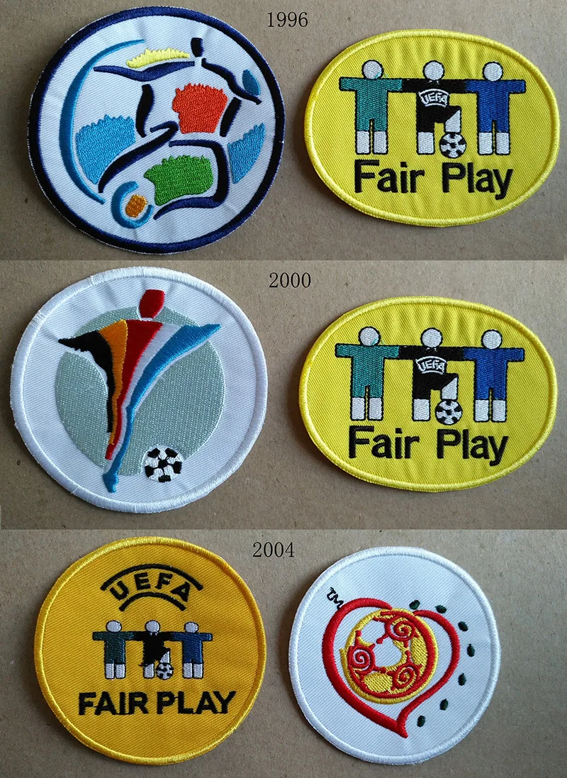 Euro 1996 2000 2004 Fair Play Football badge Set Embroidered Iron on Soccer badge
Euro 1996 2000 2004 Fair Play Football badge Set Embroidered Iron on Soccer badge
