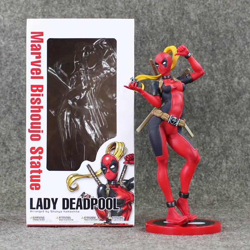 24cm Lady Deadpool Figure Deadpool Girl with Retail Box X MEN PVC Action Figure Model Collection Toy
24cm Lady Deadpool Figure Deadpool Girl with Retail Box X MEN PVC Action Figure Model Collection Toy