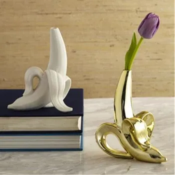 Ceramic Vase Home Decor Flower Pots Planters Gold Banana Furnishing Kitchen Restaurant Decoration Vase X2077
Ceramic Vase Home Decor Flower Pots Planters Gold Banana Furnishing Kitchen Restaurant Decoration Vase X2077