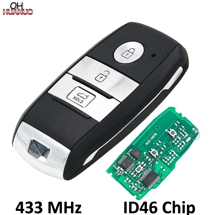 3 Button Smart Remote Key Control Fob 433 MHZ With 46 Chip For Kia K5 Sorento Sportage
3 Button Smart Remote Key Control Fob 433 MHZ With 46 Chip For Kia K5 Sorento Sportage