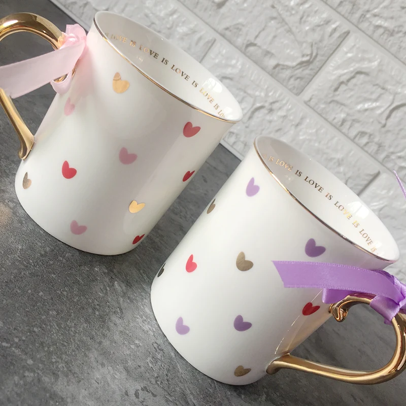 Fashion Cute Heart Water Cup Ceramic Cup with Lid Spoon Handgrip Personality Home Office Couple Coffee Juice Milk Mugs Set
Fashion Cute Heart Water Cup Ceramic Cup with Lid Spoon Handgrip Personality Home Office Couple Coffee Juice Milk Mugs Set