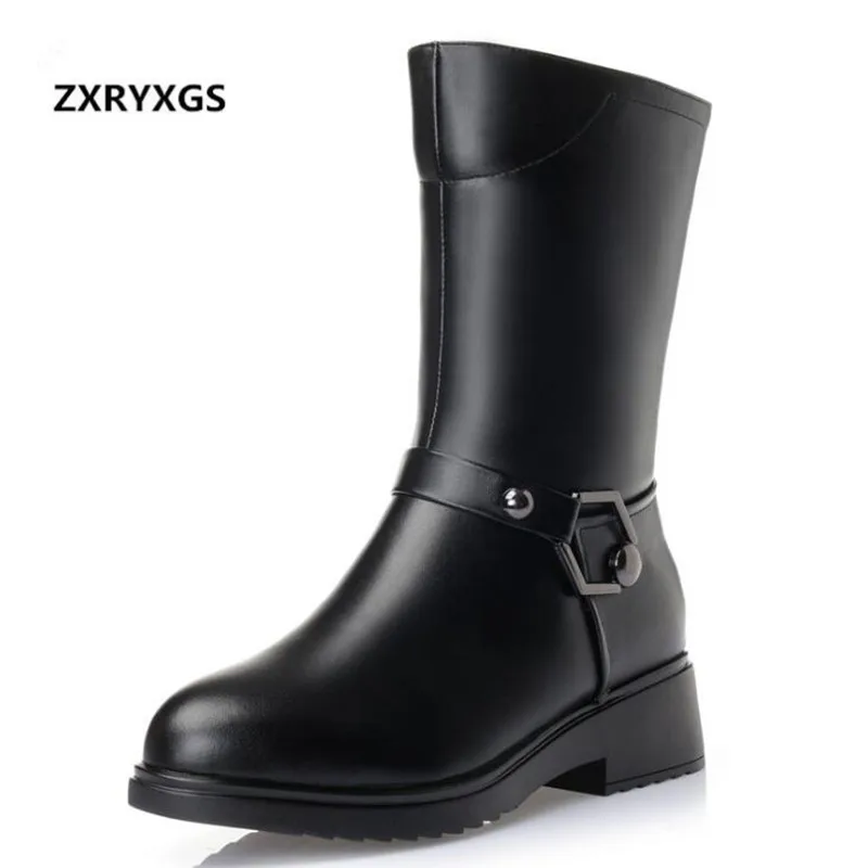 2019 New Fashion Comfort Warm Winter Boots Women Boots Wool Plus Size Full Genuine Leather Snow Boots Thick Heel Knight Boots
2019 New Fashion Comfort Warm Winter Boots Women Boots Wool Plus Size Full Genuine Leather Snow Boots Thick Heel Knight Boots