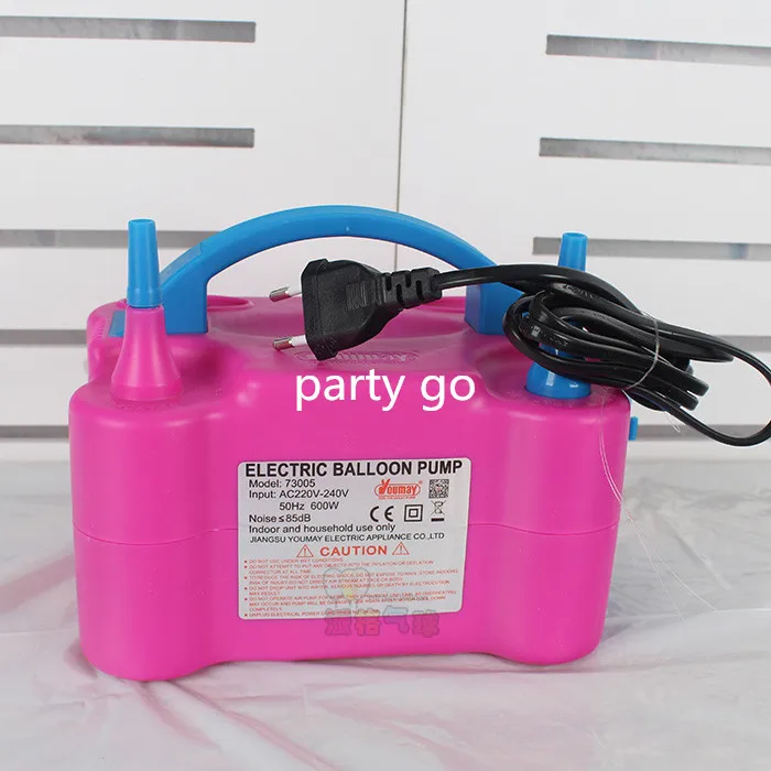 High Voltage Double Hole AC Inflatable Electric Balloon Pump Air Balloon Pump Electric Balloon Inflator Pump Portable Air Blower
High Voltage Double Hole AC Inflatable Electric Balloon Pump Air Balloon Pump Electric Balloon Inflator Pump Portable Air Blower
