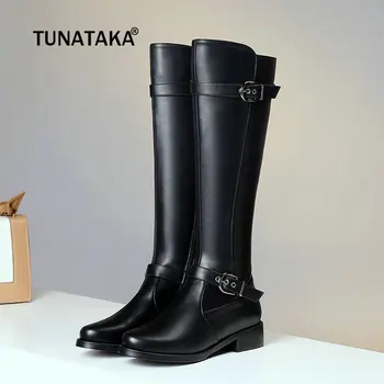 Black Women Winter Comfortable Flat with Knee High Boots Soft Pu Leather Fashion Boots Warm Fur Woman Long Boots Shoes 2018
Black Women Winter Comfortable Flat with Knee High Boots Soft Pu Leather Fashion Boots Warm Fur Woman Long Boots Shoes 2018
