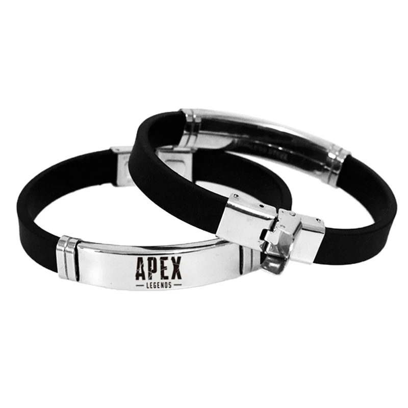 Hot-selling Apex Legends Game Silicone Buckle Bracelets Bangle Fashion Cool Wristband Jewelry Womens Mens Cross Stainless Steel 
Hot-selling Apex Legends Game Silicone Buckle Bracelets Bangle Fashion Cool Wristband Jewelry Womens Mens Cross Stainless Steel