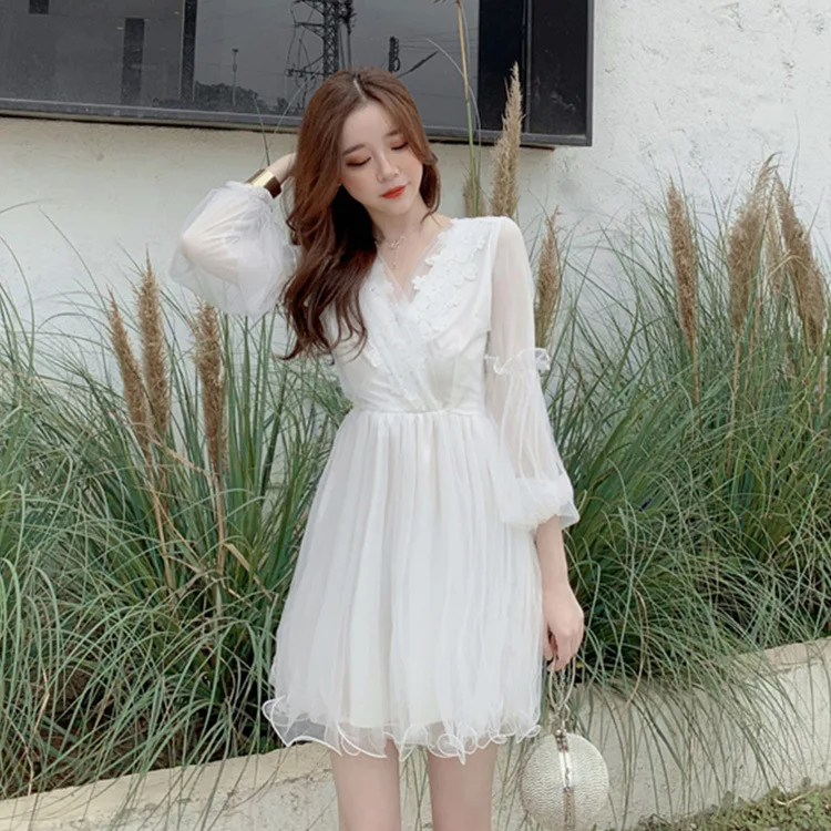 Sannian French Personality Dress Summer Retro Mesh V-neck Lace Dress Cheap Clothes China Long Pleated Dresses Preppy Style
Sannian French Personality Dress Summer Retro Mesh V-neck Lace Dress Cheap Clothes China Long Pleated Dresses Preppy Style