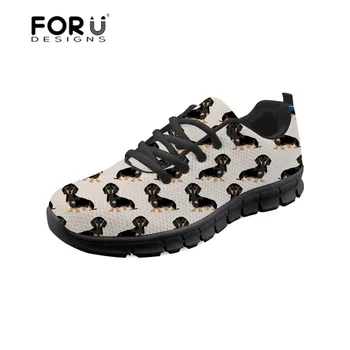 FORUDESIGNS Female Sneakers Dachshund Dog Pattern Women's Flats Shoes Mesh Platform Ladies Shoes Designer Lightweight Sneaker
FORUDESIGNS Female Sneakers Dachshund Dog Pattern Women's Flats Shoes Mesh Platform Ladies Shoes Designer Lightweight Sneaker