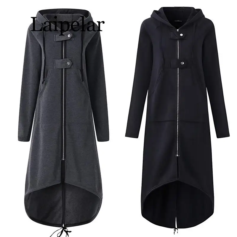 Laipelar Fashion Long Sleeve Hooded Trench Coat 2019 Autumn Black Zipper 5XL Velvet Long Coat Women Overcoat Clothes
Laipelar Fashion Long Sleeve Hooded Trench Coat 2019 Autumn Black Zipper 5XL Velvet Long Coat Women Overcoat Clothes