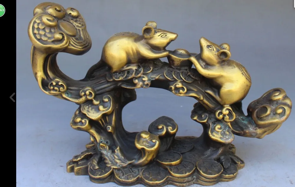 zhaorui6602++23CM Chinese Bronze Wealth Money Yuanbao Ru Yi Mouse Mice Rat Animal Statue
zhaorui6602++23CM Chinese Bronze Wealth Money Yuanbao Ru Yi Mouse Mice Rat Animal Statue
