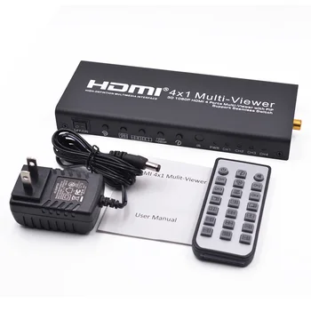 HDMI 4x1 Quad Multi-viewer with PIP Support Seamless Switch HD Video Splitter Compliant with HDMI 1.3a HDCP 1.2 1080
HDMI 4x1 Quad Multi-viewer with PIP Support Seamless Switch HD Video Splitter Compliant with HDMI 1.3a HDCP 1.2 1080