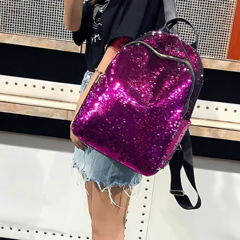 Women Sequins Backpack Teenage Girls Fashion Schoolbag Casual Travel Bling Rucksack Holographic Backpack
Women Sequins Backpack Teenage Girls Fashion Schoolbag Casual Travel Bling Rucksack Holographic Backpack