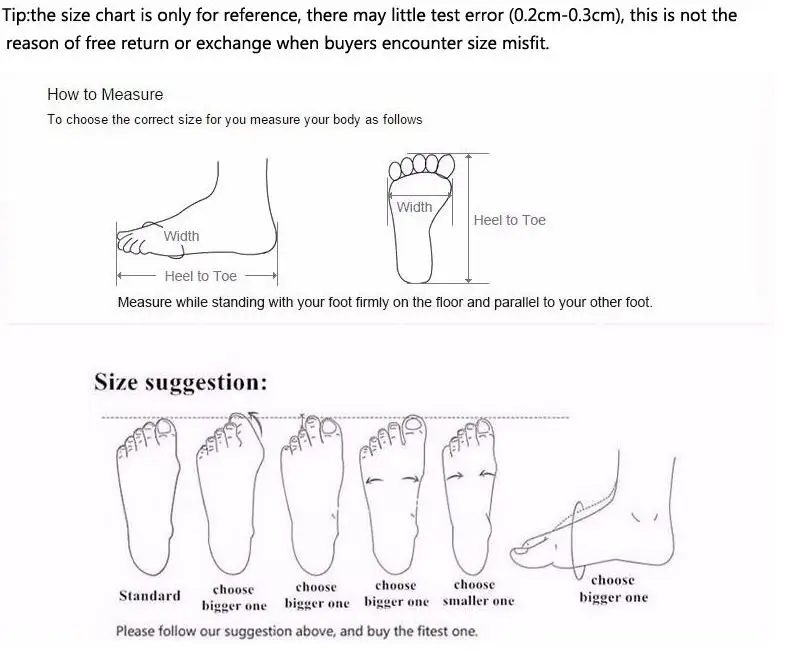 Ballet Shoes Width Chart