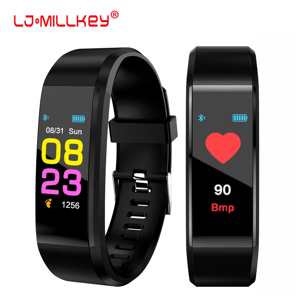 Smart Bracelet Watch 115 Plus Blood Pressure Monitoring Heart Rate Monitoring Smart Wristband Fitness Band
Smart Bracelet Watch 115 Plus Blood Pressure Monitoring Heart Rate Monitoring Smart Wristband Fitness Band