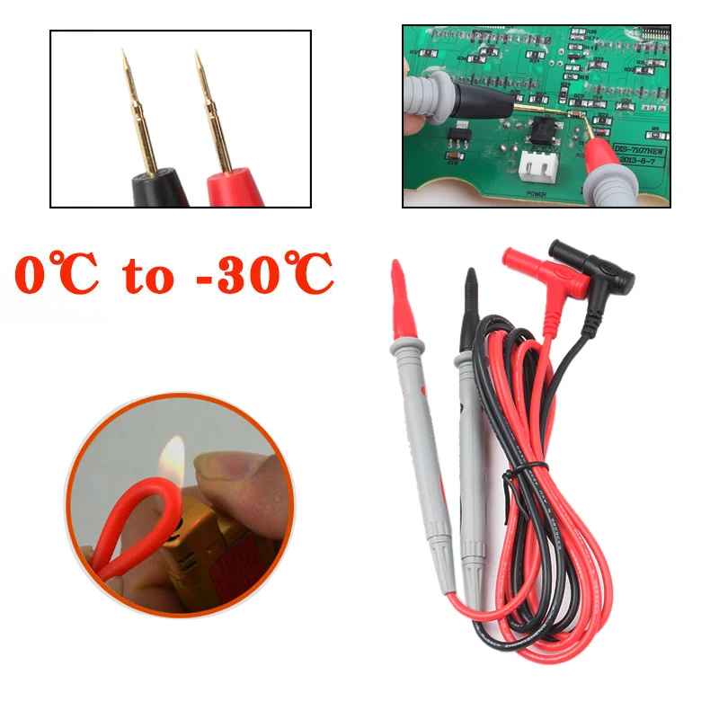 1 pair 1000V 20A Test Leads Cable Multifunction Probe Silicone wire Needle Multimeter Universal probe Cable Pen
1 pair 1000V 20A Test Leads Cable Multifunction Probe Silicone wire Needle Multimeter Universal probe Cable Pen