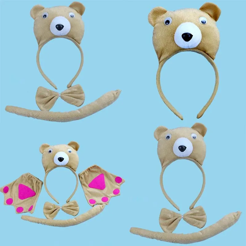Animal 3D Ear Headband Tie Tail For Children Adults Birthday Party Bear Cosplay Costume Halloween Christmas Headwear
Animal 3D Ear Headband Tie Tail For Children Adults Birthday Party Bear Cosplay Costume Halloween Christmas Headwear