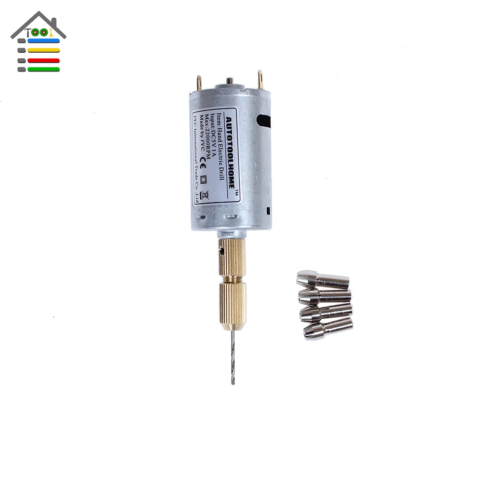 AUTOTOOLHOME DC 12V Micro Motor Mini Drilling Press Electric Drill with Keyless Chucks Twist Drill Bits Set Hand Drill Tools Kit
AUTOTOOLHOME DC 12V Micro Motor Mini Drilling Press Electric Drill with Keyless Chucks Twist Drill Bits Set Hand Drill Tools Kit