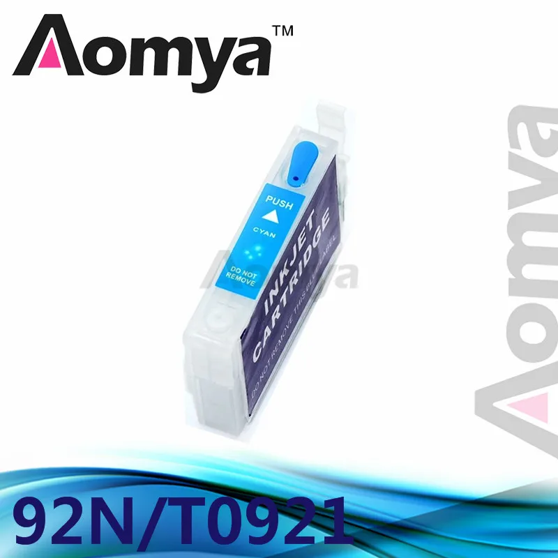 

1pcs Cyan 92N/T0922 Empty Refillable Ink Cartridge For Epson Stylus C91/CX4300/T26/TX106/TX109/TX117 Printer With Chip