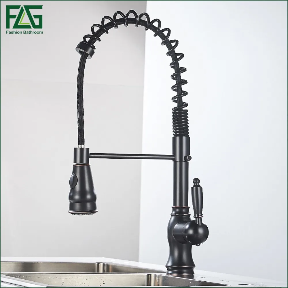 FLG Spring Style Oil Rubbed Bronze Kitchen Faucets Grifo Pull Out 360 Degree Rotating Deck Mounted Cold And Hot Kran Water C003O
FLG Spring Style Oil Rubbed Bronze Kitchen Faucets Grifo Pull Out 360 Degree Rotating Deck Mounted Cold And Hot Kran Water C003O