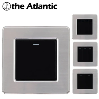 Wall Switch 1/2/3/4 Gang Button LED Lamp Light Switch On / Off Wall Switch Button Interruptor Stainless Steel Panel
Wall Switch 1/2/3/4 Gang Button LED Lamp Light Switch On / Off Wall Switch Button Interruptor Stainless Steel Panel