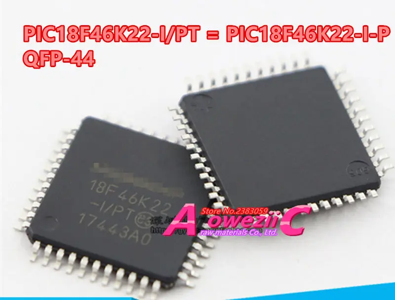 Aoweziic 2018+ 100% new original PIC18F46K22-I/PT QFP-44 PIC18F46K22-I/P DIP-40 PIC18F46K22 MCU microcontroller
Aoweziic 2018+ 100% new original PIC18F46K22-I/PT QFP-44 PIC18F46K22-I/P DIP-40 PIC18F46K22 MCU microcontroller