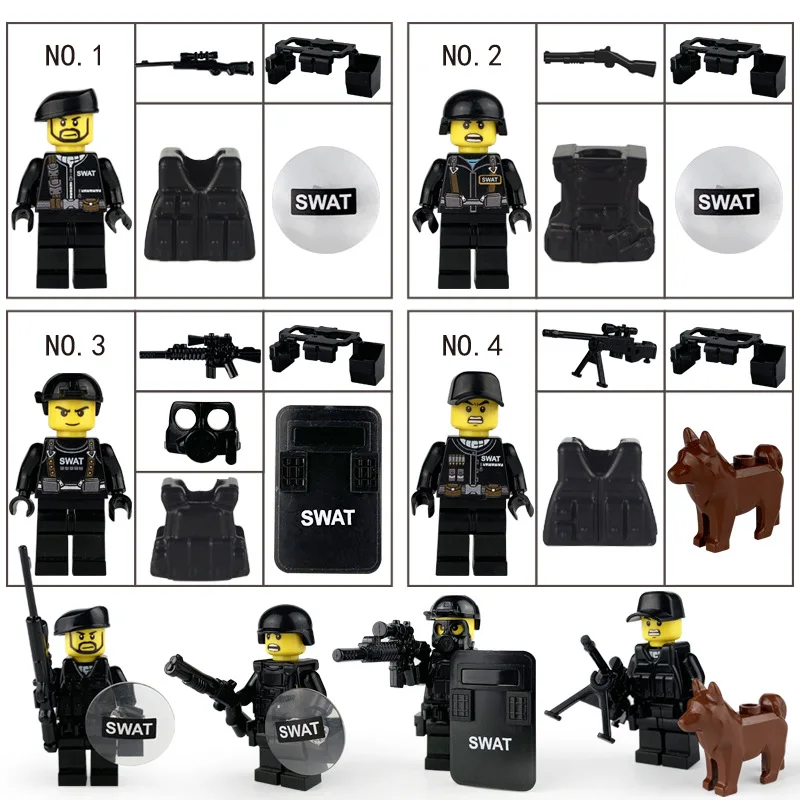 Lepin Technic Building Blocks Brinquedos Children Toys Lepin Juguetes SWAT Police Blocks Compatible Lepin Speelgoed 4 Styles/lot
Lepin Technic Building Blocks Brinquedos Children Toys Lepin Juguetes SWAT Police Blocks Compatible Lepin Speelgoed 4 Styles/lot