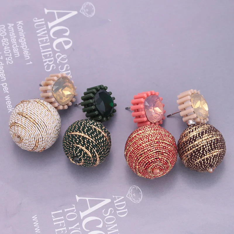Sehuoran Wedding Oorbellen Crystal Stone Big Drop Earrings For Women Bohemian Earrings Fashion Jewelry Wholesale Gifts (6)