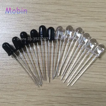100PCS/LOT 50 pairs LED 5mm 940nm IR Infrared Emitting & Receiving Diode Round Tube Light Free shipping
100PCS/LOT 50 pairs LED 5mm 940nm IR Infrared Emitting & Receiving Diode Round Tube Light Free shipping